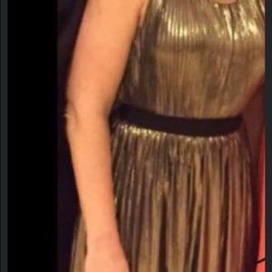 Gold party dress